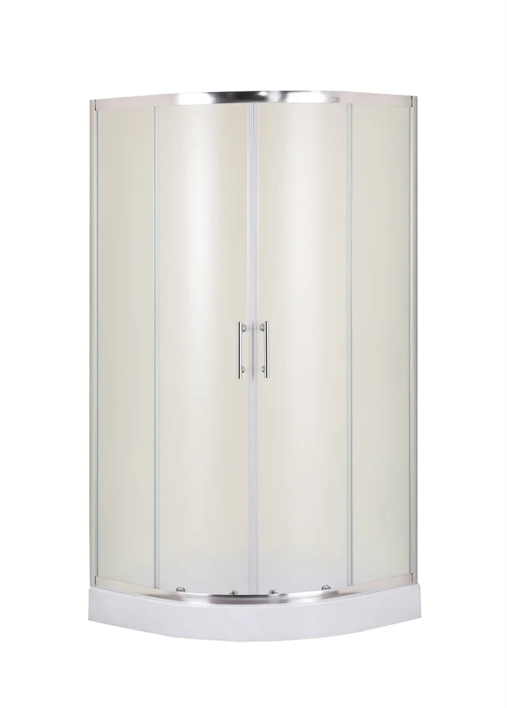 Душевой уголок Taliente 90x90x195см, четверть круга, раздвижной, мат.стекло 6мм, хром.профиль TA-09091-1MP Душевой уголок Taliente 90x90x195см, четверть круга, раздвижной, мат.стекло 6мм, хром.профиль TA-09091-1MP