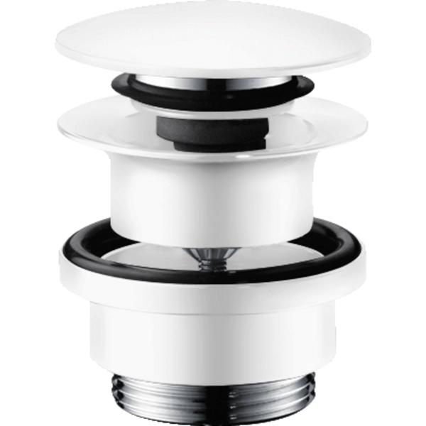 Донный клапан Hansgrohe push-open 50100700, матовый белый