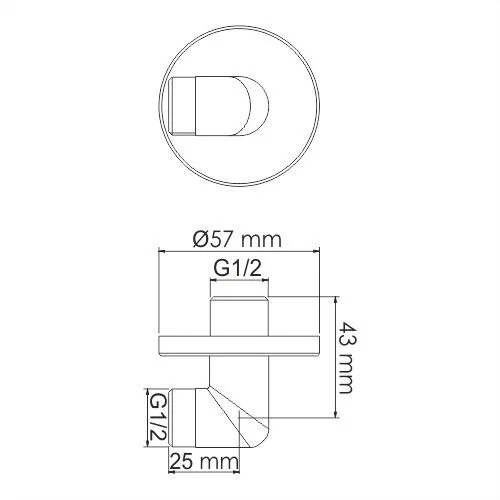 Шланговое подключение WasserKRAFT A134 хром Шланговое подключение WasserKRAFT A134 хром