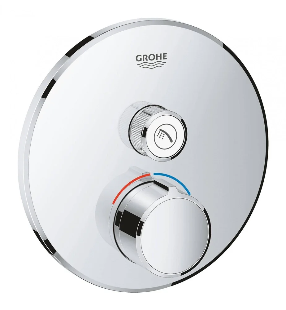 Смеситель для душа GROHE Grohtherm SmartControl на 1 выход, хром (29144000) внешняя часть Смеситель для душа GROHE Grohtherm SmartControl на 1 выход, хром (29144000) внешняя часть