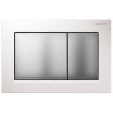 Клавиша смыва Geberit 115.883.KL.1 Sigma 30 пластик, белый/хром матовый Клавиша смыва Geberit 115.883.KL.1 Sigma 30 пластик, белый/хром матовый