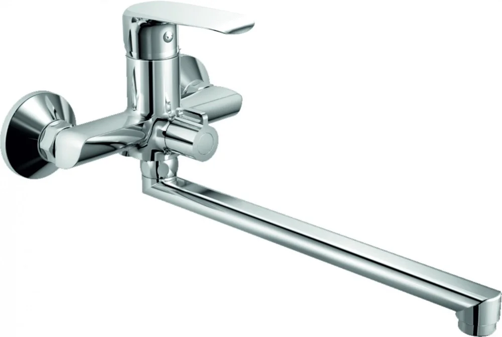 Смеситель для ванны Rush Gozo GZ3735-51 хром, с длинным поворотным изливом Смеситель для ванны Rush Gozo GZ3735-51 хром, с длинным поворотным изливом