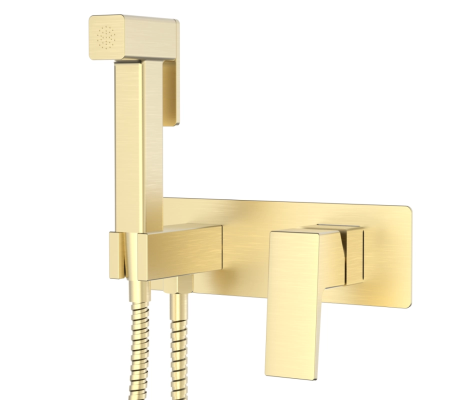 Гигиенический душ Splenka S01.52.03 встраиваемый, золотой сатин Гигиенический душ Splenka S01.52.03 встраиваемый, золотой сатин