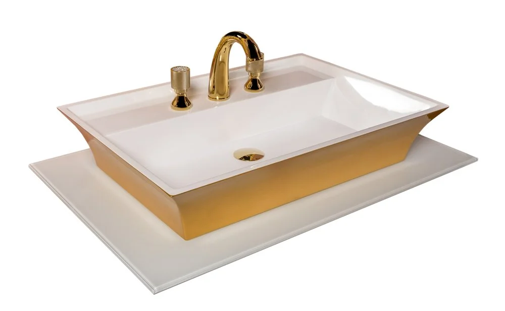 Столешница Armadi Art Monaco стекло 81*52см прямая белая 853-080-WH Столешница Armadi Art Monaco стекло 81*52см прямая белая 853-080-WH