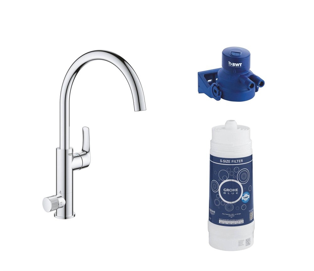 Смеситель для кухни grohe blue pure minta