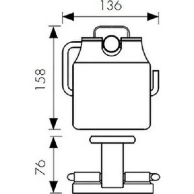 Держатель туалетной бумаги Kaiser KH-1700 хром цинк Держатель туалетной бумаги Kaiser KH-1700 хром цинк