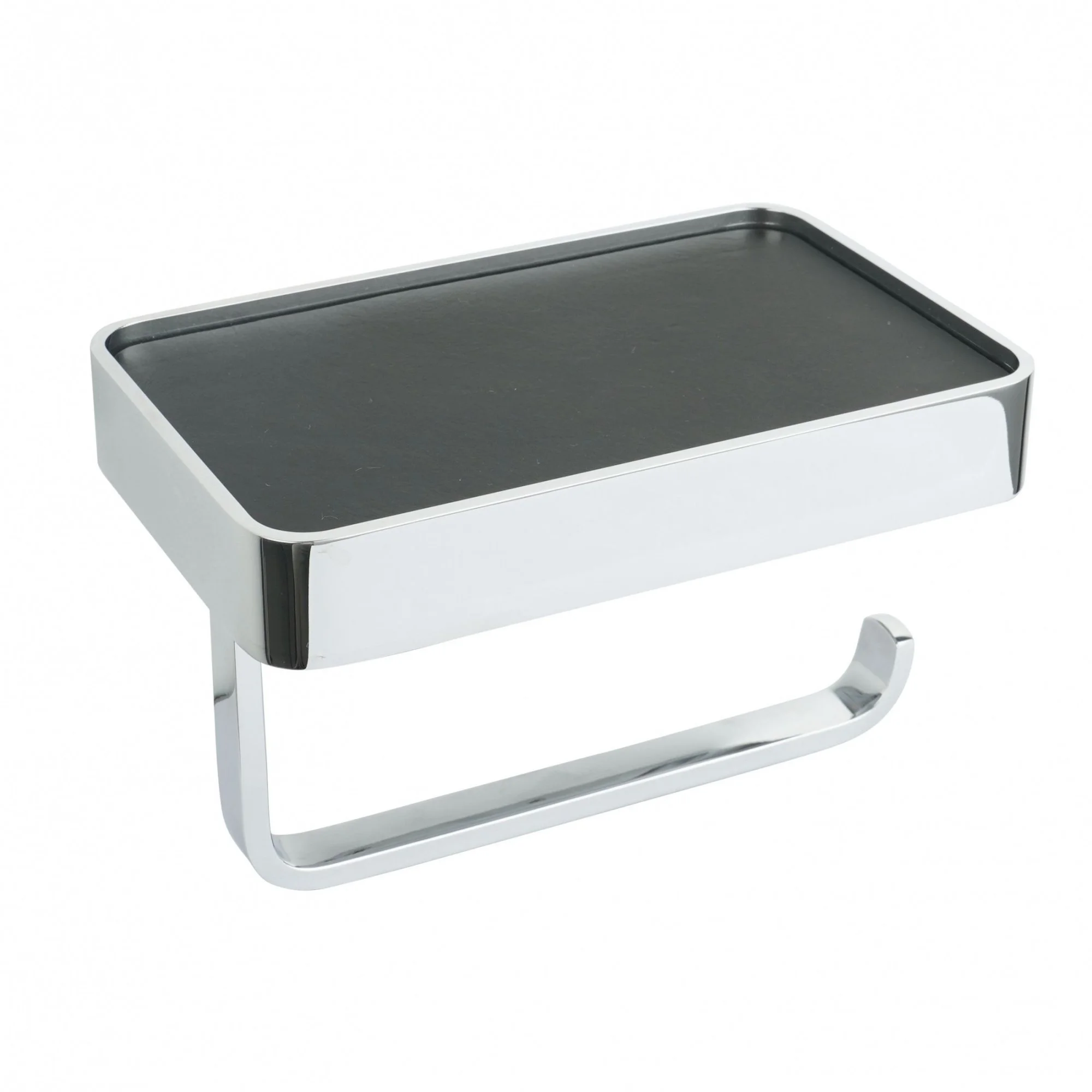 Держатель туалетной бумаги Wonzon & Woghand с полкой, хром (WW-8336) Держатель туалетной бумаги Wonzon & Woghand с полкой, хром (WW-8336)