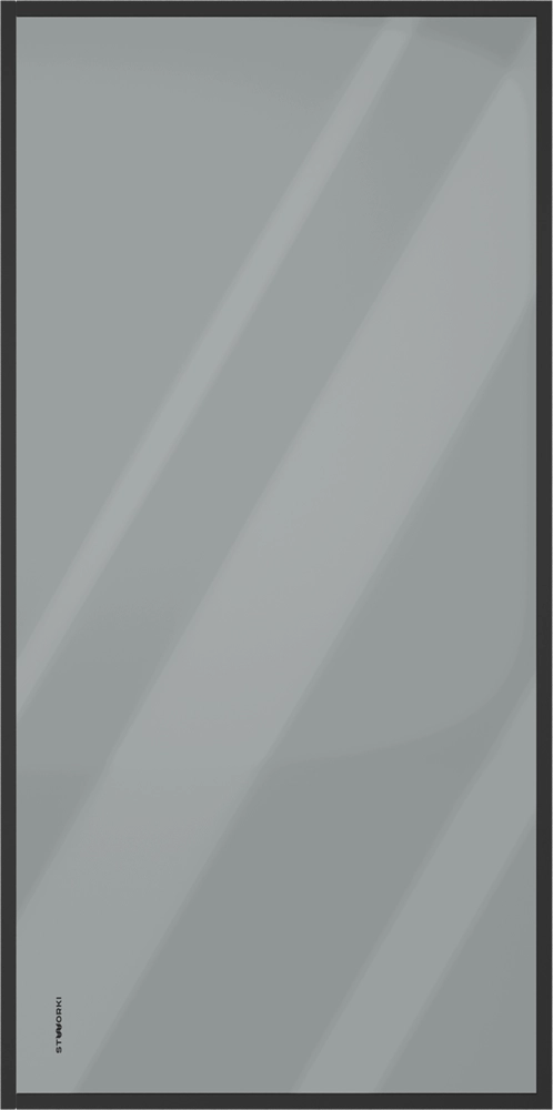 Шторка на ванну STWORKI Карлстад неподвижная, 70х140, профиль черный матовый, тонированное стекло 58 583131 Шторка на ванну STWORKI Карлстад неподвижная, 70х140, профиль черный матовый, тонированное стекло 58 583131