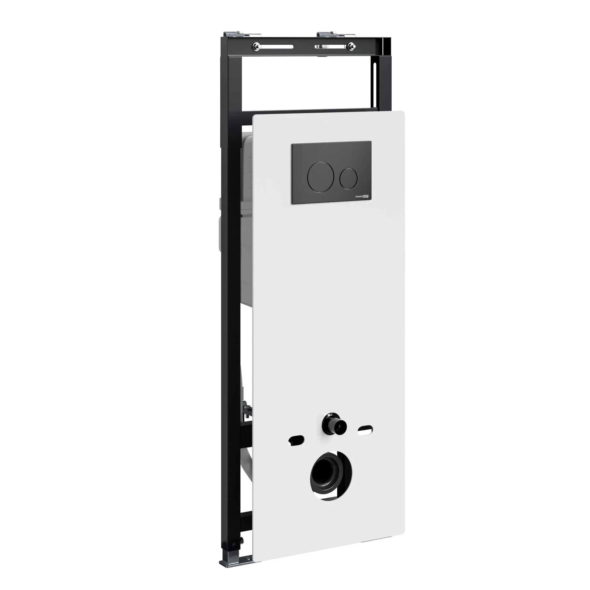 Инсталляция для унитаза WasserKRAFT Salm 27TLT.010.ME.WH.MB02 с клавишей смыва черный Инсталляция для унитаза WasserKRAFT Salm 27TLT.010.ME.WH.MB02 с клавишей смыва черный