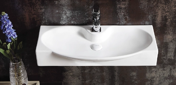 Раковина CeramaLux STR4282A накладная/подвесная, белый Раковина CeramaLux STR4282A накладная/подвесная, белый