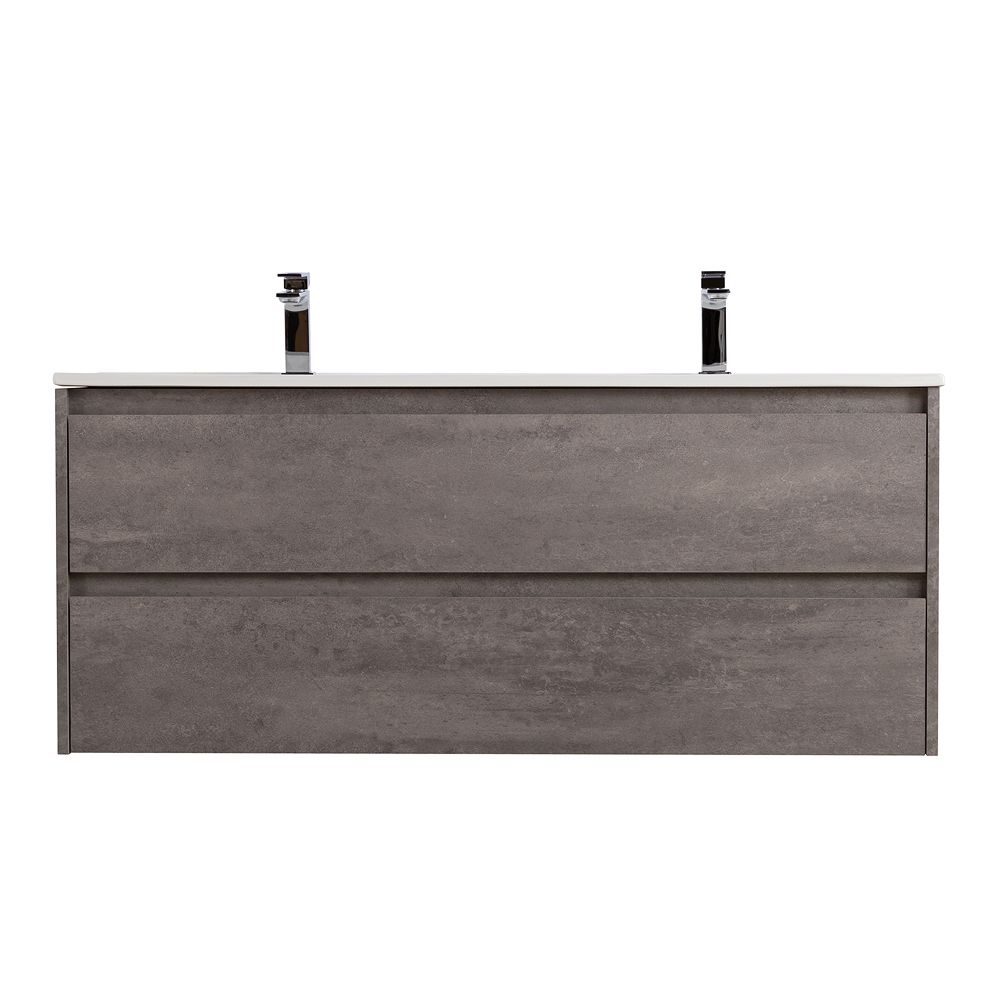Детальная картинка товара «тумба под раковину belbagno kraft-1200-2c-so-2-cg cemento grigio подвесная 1200x460»