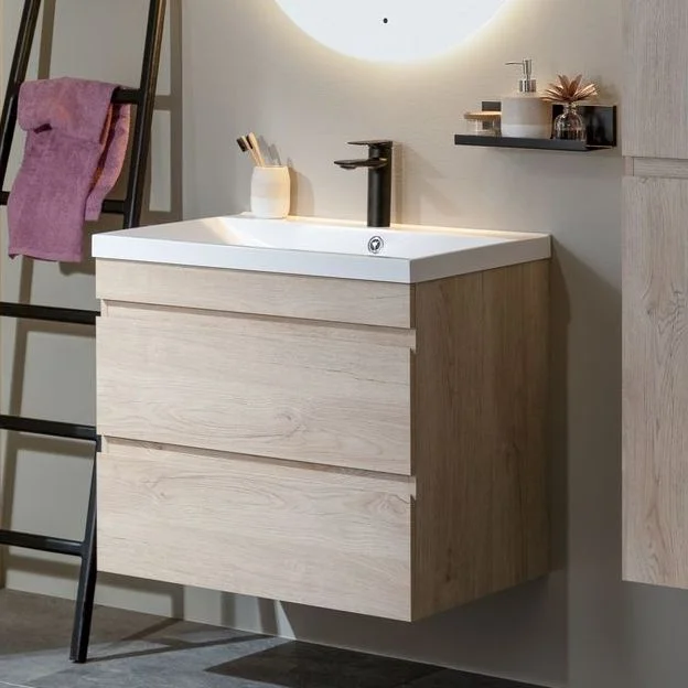 Тумба под раковину Aquanet Нота New 75 дуб светлый 00334198 подвесная Тумба под раковину Aquanet Нота New 75 дуб светлый 00334198 подвесная