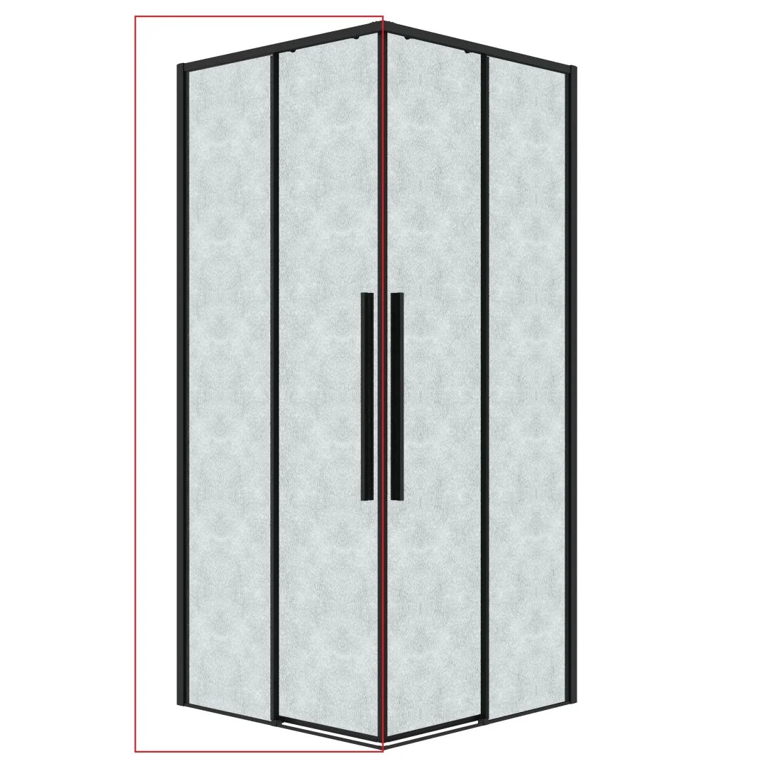 Душевая дверь GROSSMAN 1/2.К33.01.11.21.02 Galaxy (110x195) черный матовый, стекло шиншилла Душевая дверь GROSSMAN 1/2.К33.01.11.21.02 Galaxy (110x195) черный матовый, стекло шиншилла