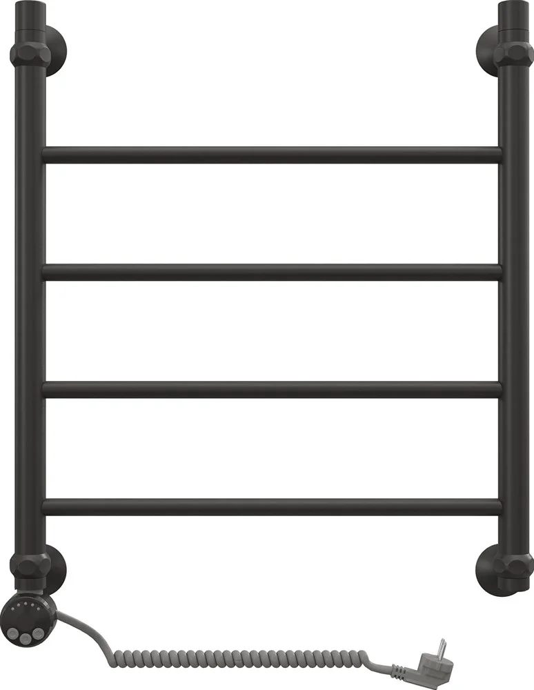 Полотенцесушитель электрический EWRIKA Сафо P 60х50 L, черный матовый 462079 Полотенцесушитель электрический EWRIKA Сафо P 60х50 L, черный матовый 462079