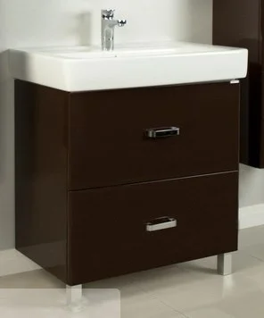 Тумба с раковиной Aquaton Америна 80 Н (1A1694K1AM430) темно-коричневая Тумба с раковиной Aquaton Америна 80 Н (1A1694K1AM430) темно-коричневая