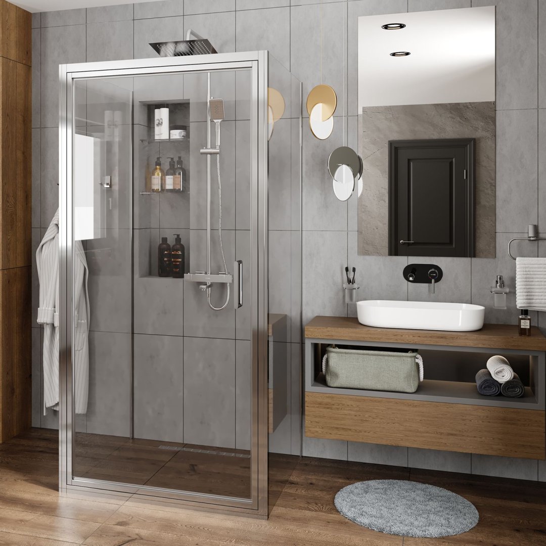 Детальная картинка товара «душевой уголок wasserkraft salm 27i43 хром»
