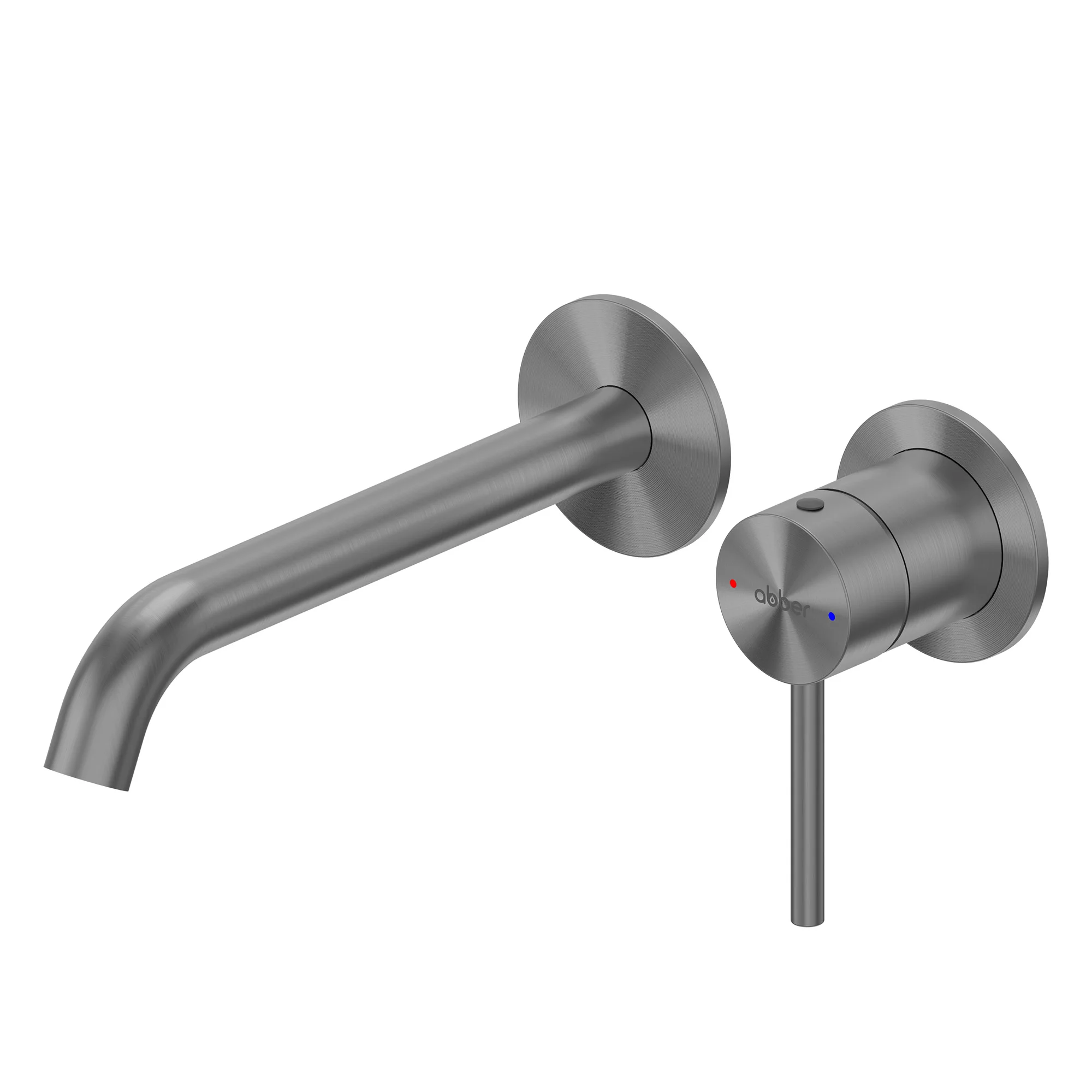 Смеситель для раковины ABBER Wasser Kreis 316 AF8112BGG-M для раковины скрытого монтажа, оружейная сталь брашированная Смеситель для раковины ABBER Wasser Kreis 316 AF8112BGG-M для раковины скрытого монтажа, оружейная сталь брашированная