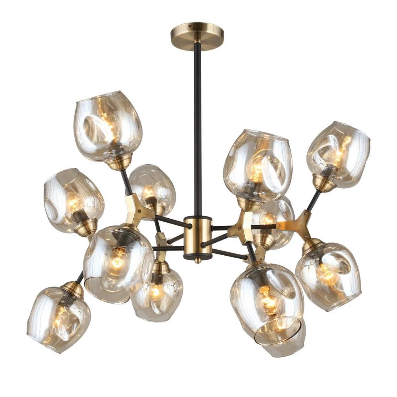 Люстра потолочная Omnilux Pozzallo OML-93407-12 Люстра потолочная Omnilux Pozzallo OML-93407-12