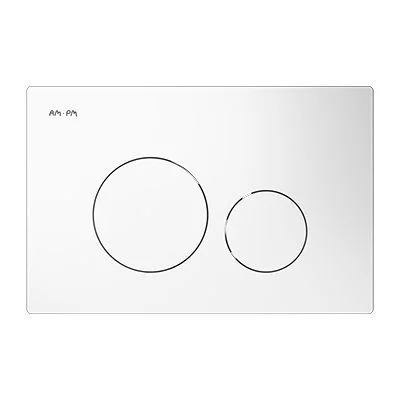 Клавиша смыва AM.PM Pro L I049001 пневматическая, пластик, белый Клавиша смыва AM.PM Pro L I049001 пневматическая, пластик, белый