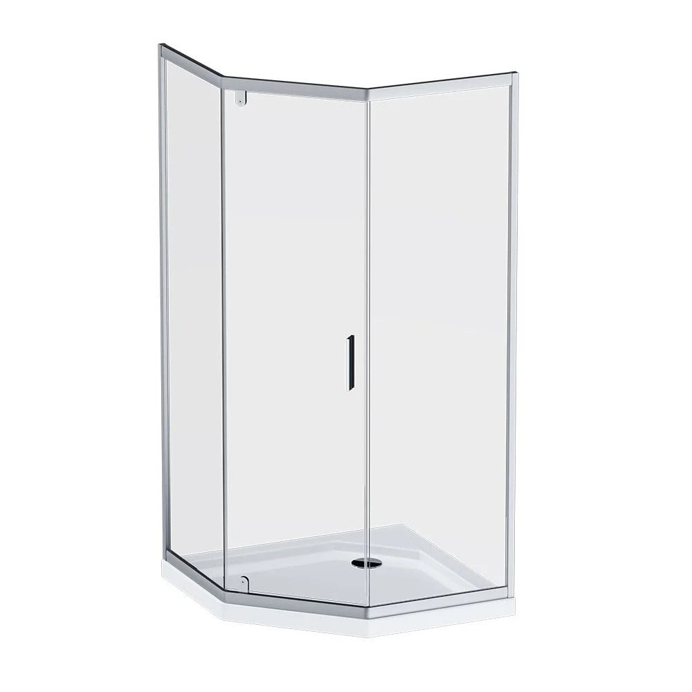 Душевой уголок AM.PM Gem W90G-405-090MT 5-corner Pivot 90x90 стекло прозрачное, профиль хром матовый Душевой уголок AM.PM Gem W90G-405-090MT 5-corner Pivot 90x90 стекло прозрачное, профиль хром матовый