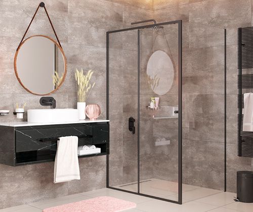 Детальная картинка товара «душевой уголок wasserkraft dill 61s17 черный»