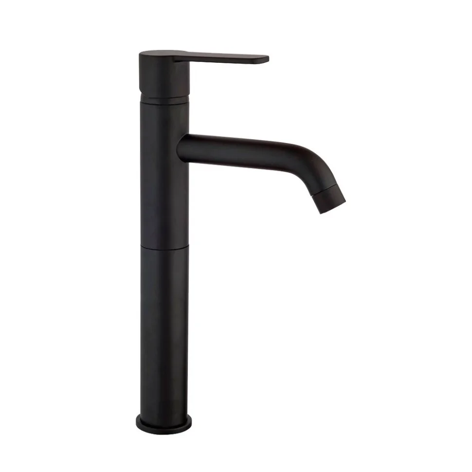 Смеситель для раковины Paini Cox 78YO205LLFTLMKM без донного клапана высокий черный Смеситель для раковины Paini Cox 78YO205LLFTLMKM без донного клапана высокий черный