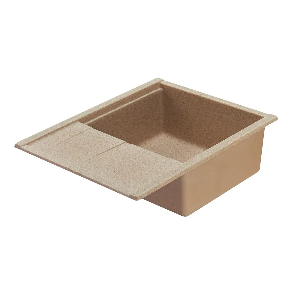 Кухонная мойка Aquaton Делия 65 1A718632DE220 из литого мрамора, песочный