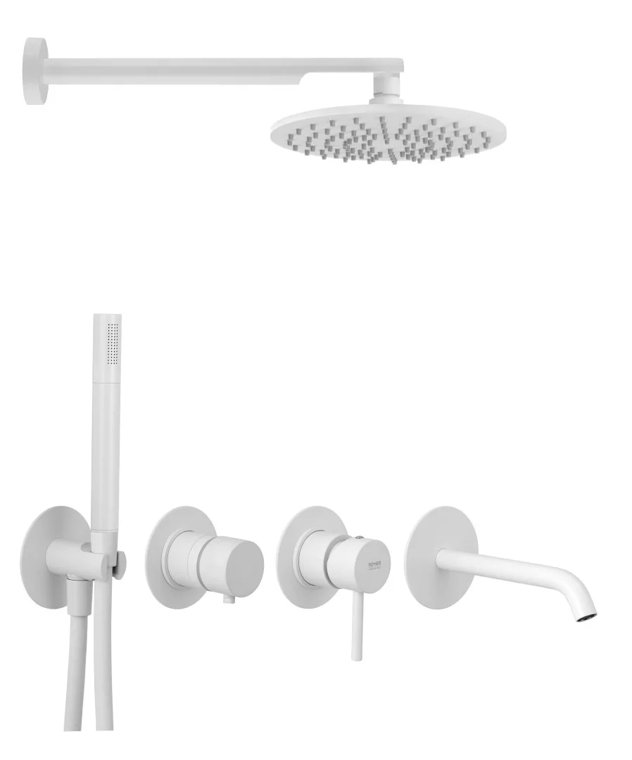 Душевая система Remer X Style X96D3SETBO, белый матовый Душевая система Remer X Style X96D3SETBO, белый матовый