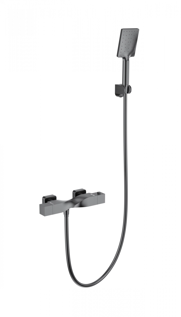 Смеситель для душа Wonzon & Woghand с термостатом, темный графит (WW-B2025-A-BGG) Смеситель для душа Wonzon & Woghand с термостатом, темный графит (WW-B2025-A-BGG)