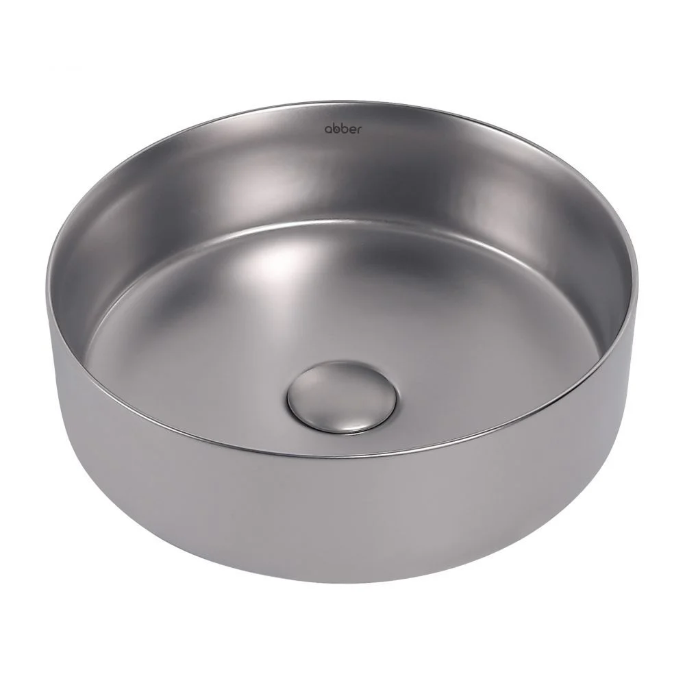 Раковина ABBER Bequem AC2108MS накладная, серебро матовое Раковина ABBER Bequem AC2108MS накладная, серебро матовое