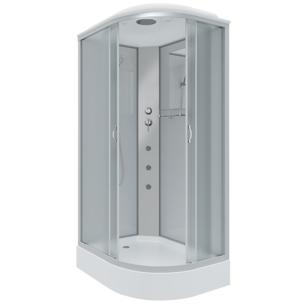 Детальная картинка товара «душевая кабина niagara classic ng-3312-14lg (1200х800х2150) низкий поддон (13см) стекло матовое 33121423lg»