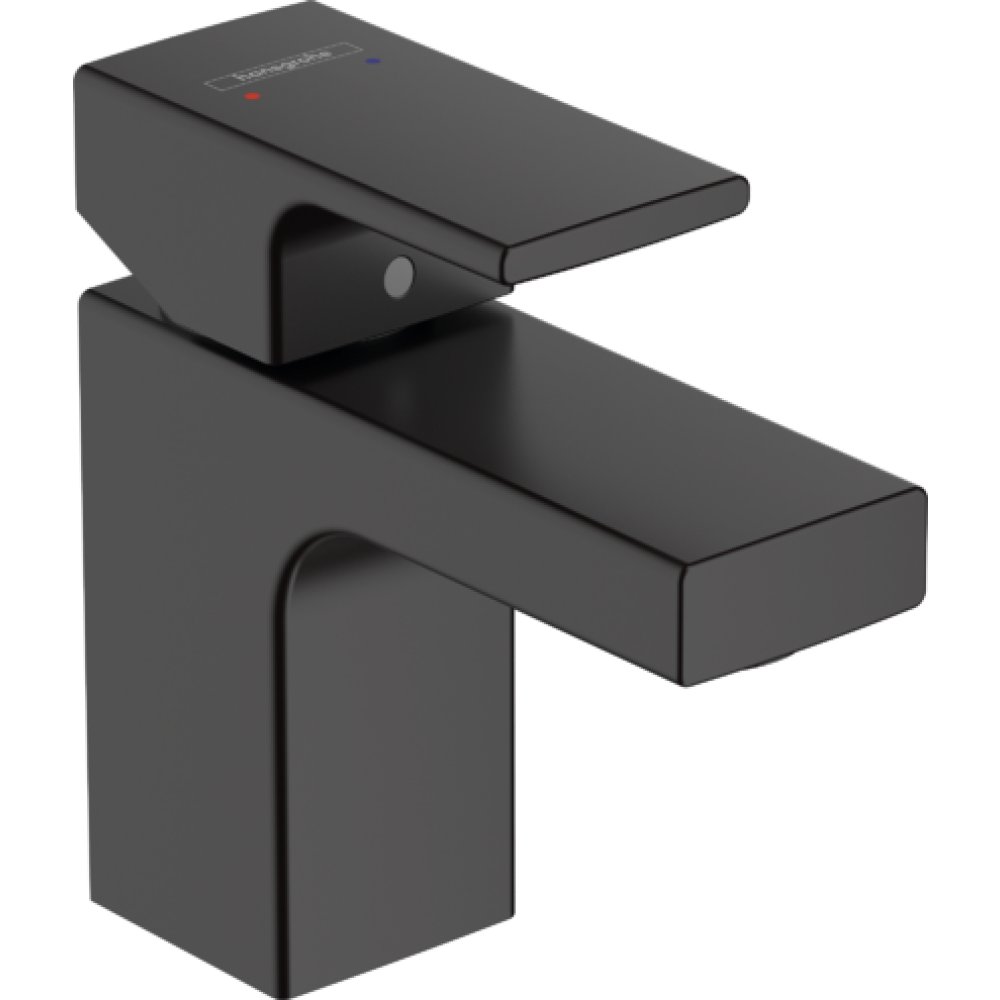 Детальная картинка товара «смеситель для раковины hansgrohe vernis shape 70, со сливным гарнитуром 71560670, матовый черный»