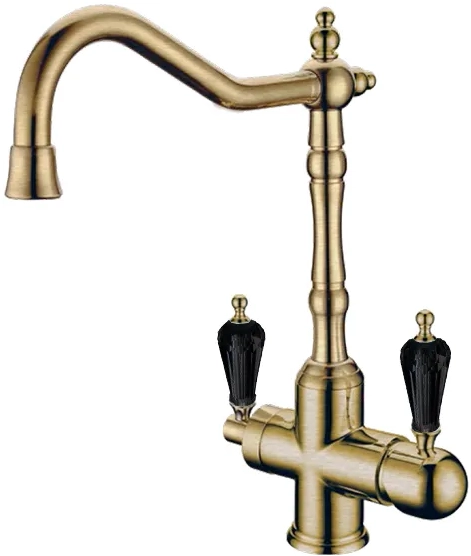 Смеситель для кухни Boheme MEDICI Ripresa с черным кристаллом Swarovski 111-BSW Смеситель для кухни Boheme MEDICI Ripresa с черным кристаллом Swarovski 111-BSW