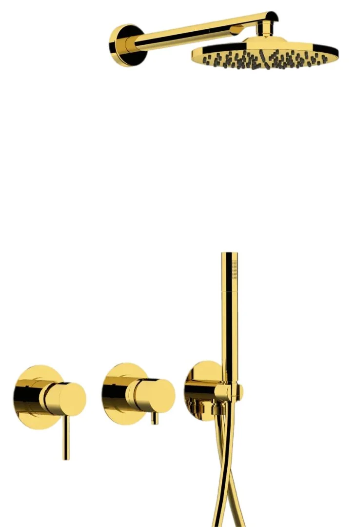 Душевая система Remer X Style X96S02ODO, золото глянцевое Душевая система Remer X Style X96S02ODO, золото глянцевое