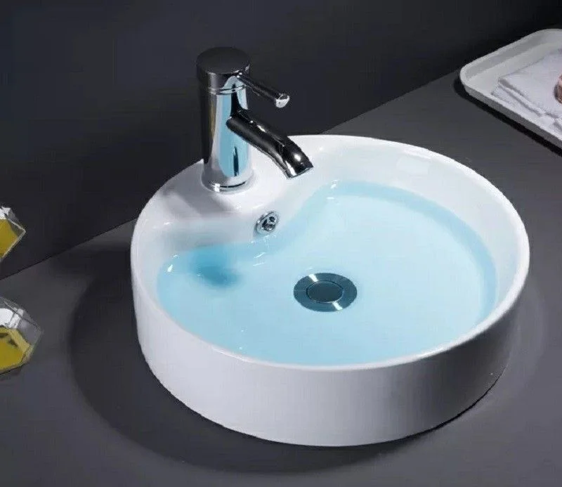 Раковина CeramaLux 7026B накладная, белый Раковина CeramaLux 7026B накладная, белый