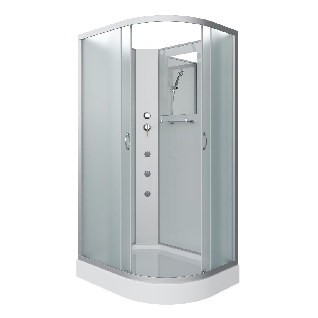 Детальная картинка товара «душевая кабина niagara classic ng-3312-14lbkg (1200х800х2000) низкий поддон (13см) стекло матовое 33121423lbkg»