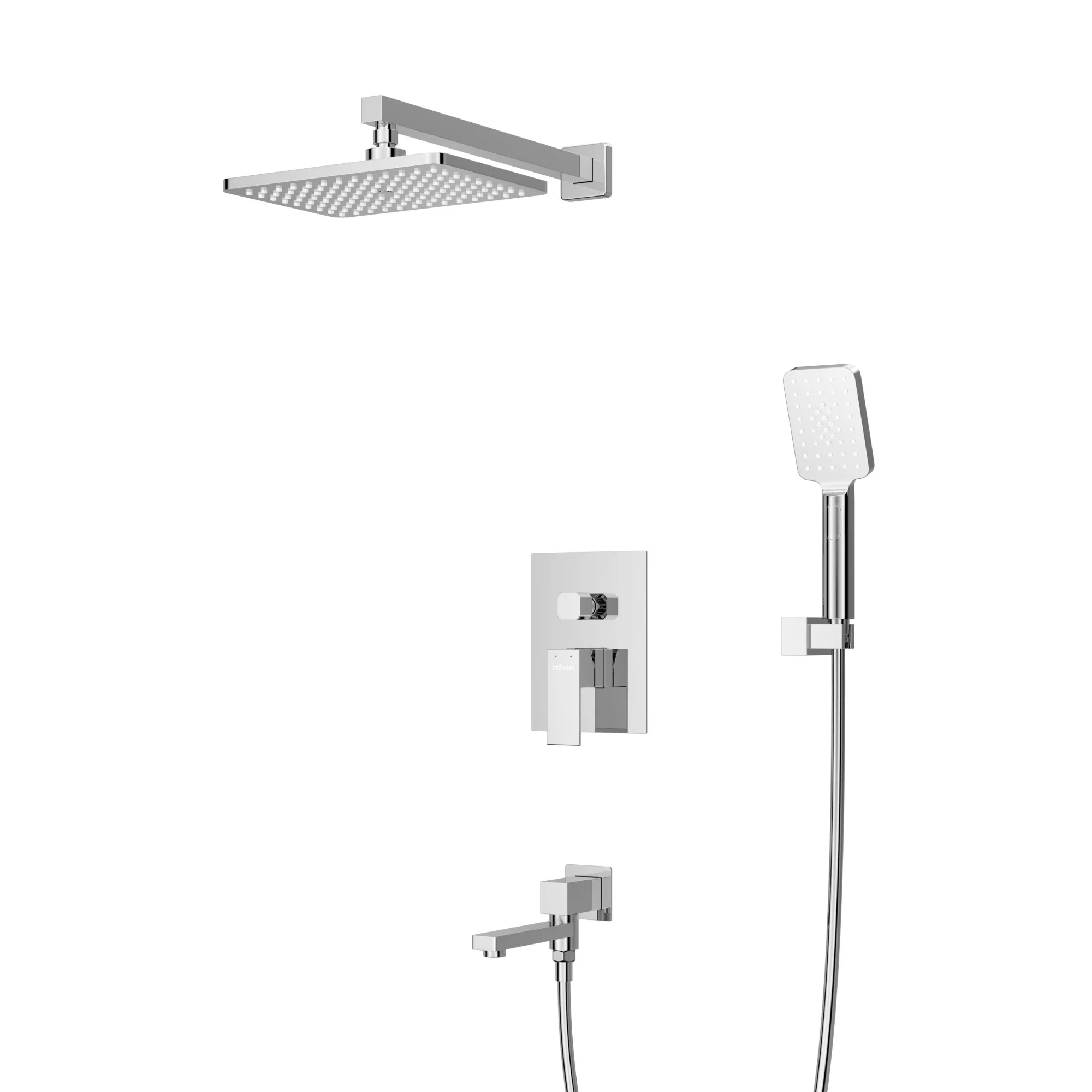 Душевая система CEZARES SLIDER-VDSET-01 встраиваемая, со шлангом, с держателем, хром Душевая система CEZARES SLIDER-VDSET-01 встраиваемая, со шлангом, с держателем, хром