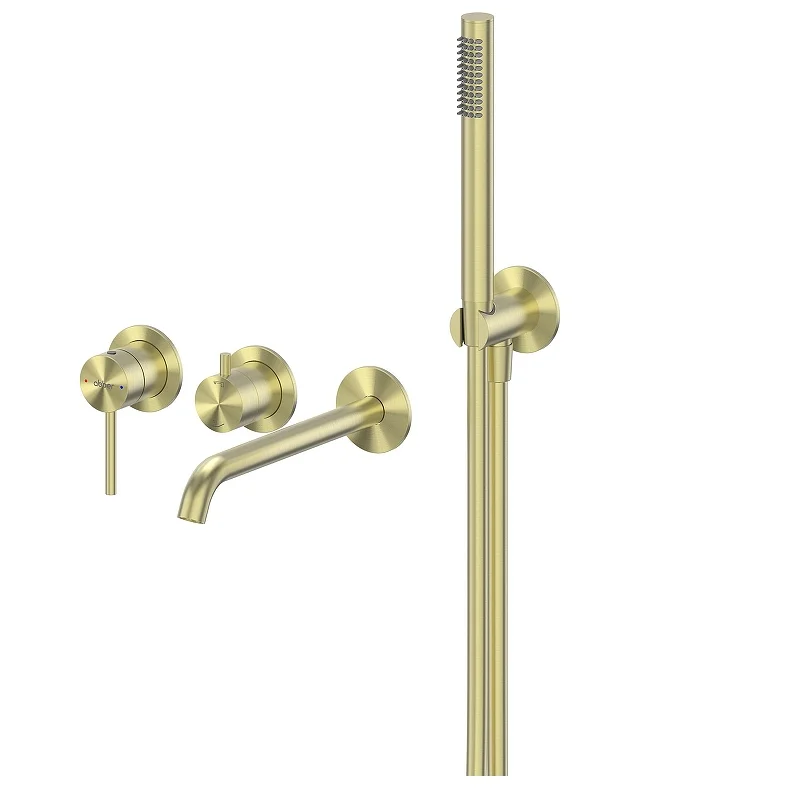 Смеситель для ванны ABBER Wasser Kreis 316 AF8130BG скрытого монтажа, золото брашированное Смеситель для ванны ABBER Wasser Kreis 316 AF8130BG скрытого монтажа, золото брашированное