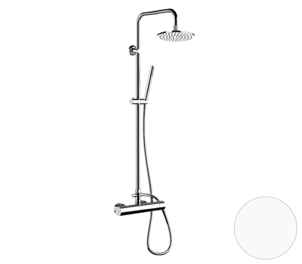 Душевая система Remer Minimal N37RX7MMM20BO, белый матовый Душевая система Remer Minimal N37RX7MMM20BO, белый матовый