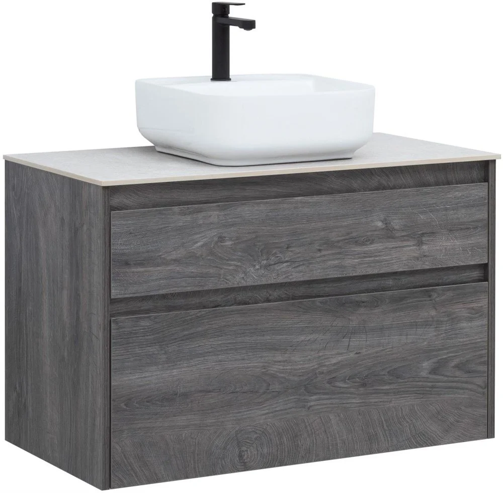 Тумба под раковину Aquanet Nova Lite 90 дуб рошелье (2 ящика) 00242267 Тумба под раковину Aquanet Nova Lite 90 дуб рошелье (2 ящика) 00242267