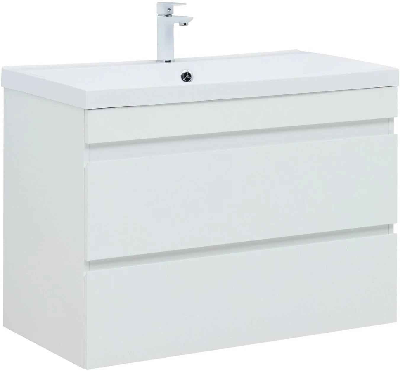 Тумба под раковину Aquanet Нота New 90 белый глянец 00335419 подвесная Тумба под раковину Aquanet Нота New 90 белый глянец 00335419 подвесная