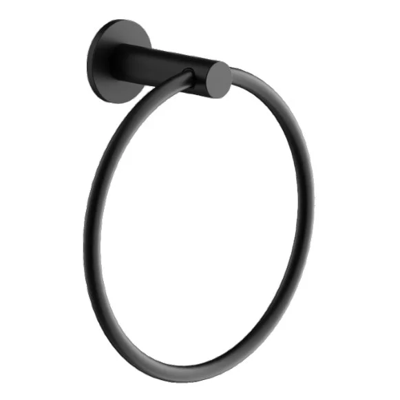 Полотенцедержатель Sancos Base SC9029MB кольцо, черный матовый Полотенцедержатель Sancos Base SC9029MB кольцо, черный матовый