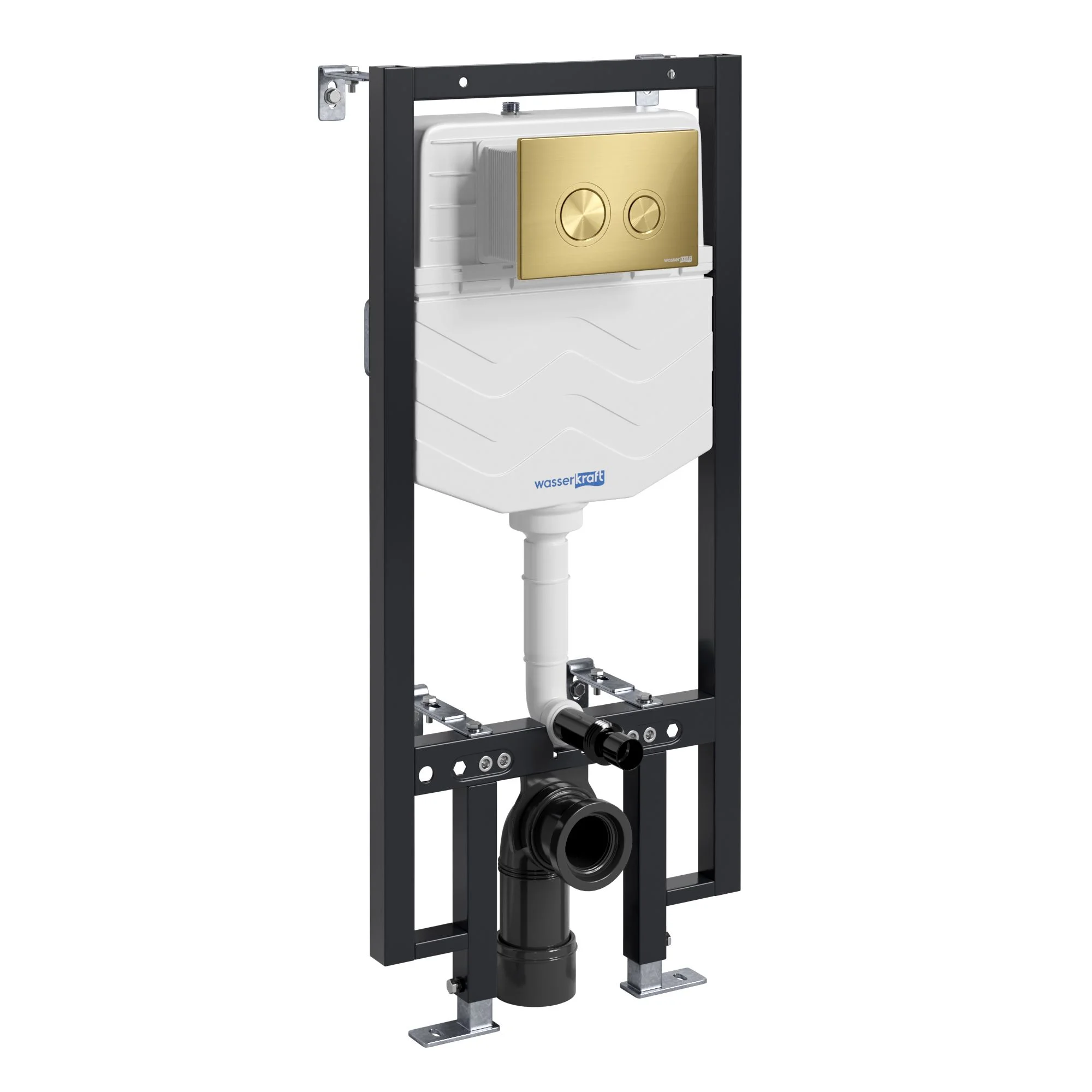 Инсталляция для унитаза WasserKRAFT Vils 56TLT.010.ME.MG01 с клавишей смыва золото Инсталляция для унитаза WasserKRAFT Vils 56TLT.010.ME.MG01 с клавишей смыва золото