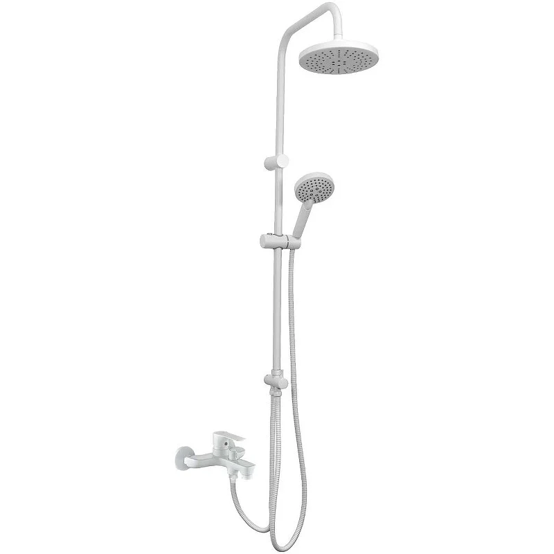 Душевая система Orange Aristo M19-932w с изливом, белый Душевая система Orange Aristo M19-932w с изливом, белый