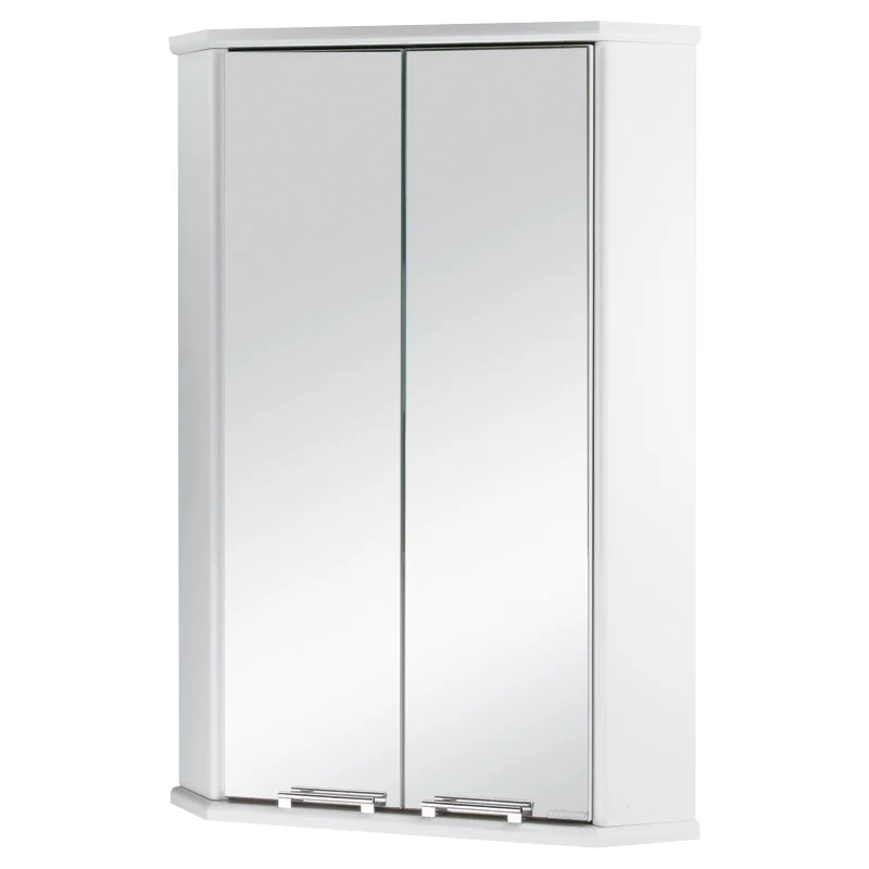 Зеркальный шкаф Aquaton Призма 2М угловой двустворчатый белый 1A007003PZ010 Зеркальный шкаф Aquaton Призма 2М угловой двустворчатый белый 1A007003PZ010
