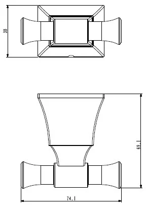 Крючок ART&MAX GENOVA AM-M-013-CR Крючок ART&MAX GENOVA AM-M-013-CR