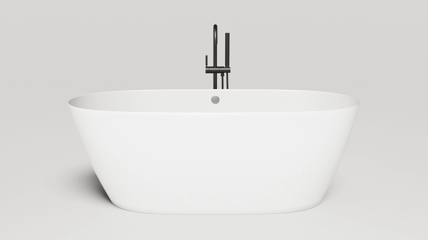 Ванна отдельностоящая Salini SOFIA LIGHT с переливом 103711G из искусственого камня S-Sense Ванна отдельностоящая Salini SOFIA LIGHT с переливом 103711G из искусственого камня S-Sense