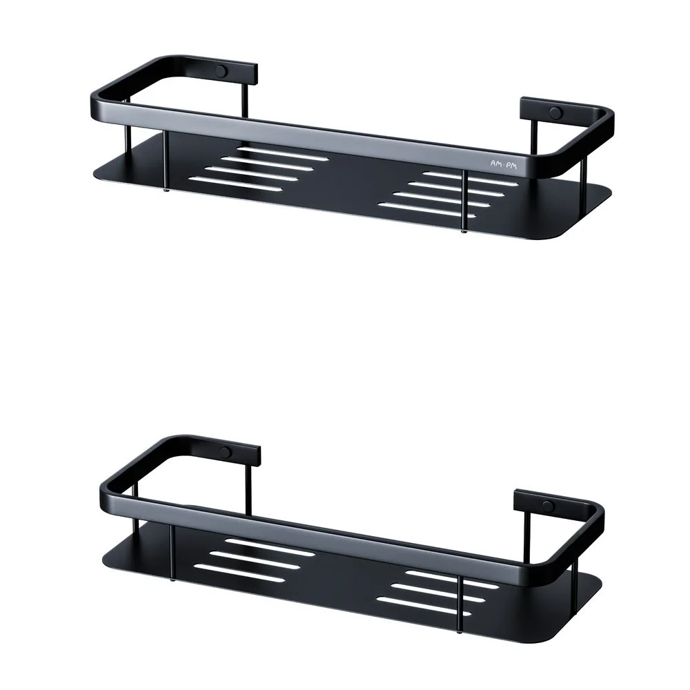 Полка AM.PM Sense L A7453222 прямая, двухъярусная, черный Полка AM.PM Sense L A7453222 прямая, двухъярусная, черный