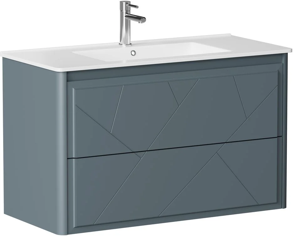 Тумба под раковину Allen Brau Paris 100 1.360002.BGM синий матовый Тумба под раковину Allen Brau Paris 100 1.360002.BGM синий матовый