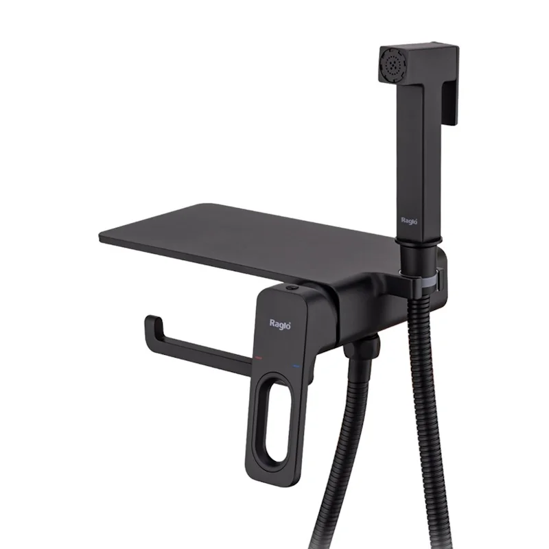 Гигиенический душ Raglo R51.55.06 встраиваемый, черный Гигиенический душ Raglo R51.55.06 встраиваемый, черный